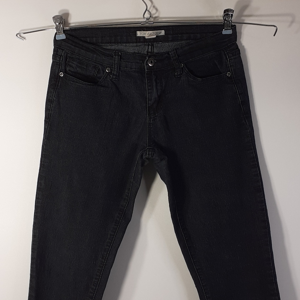 Forever 21 Denim US 28 Black Skinny Jeans - Picture 4 of 16